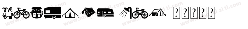 Camping day字体转换